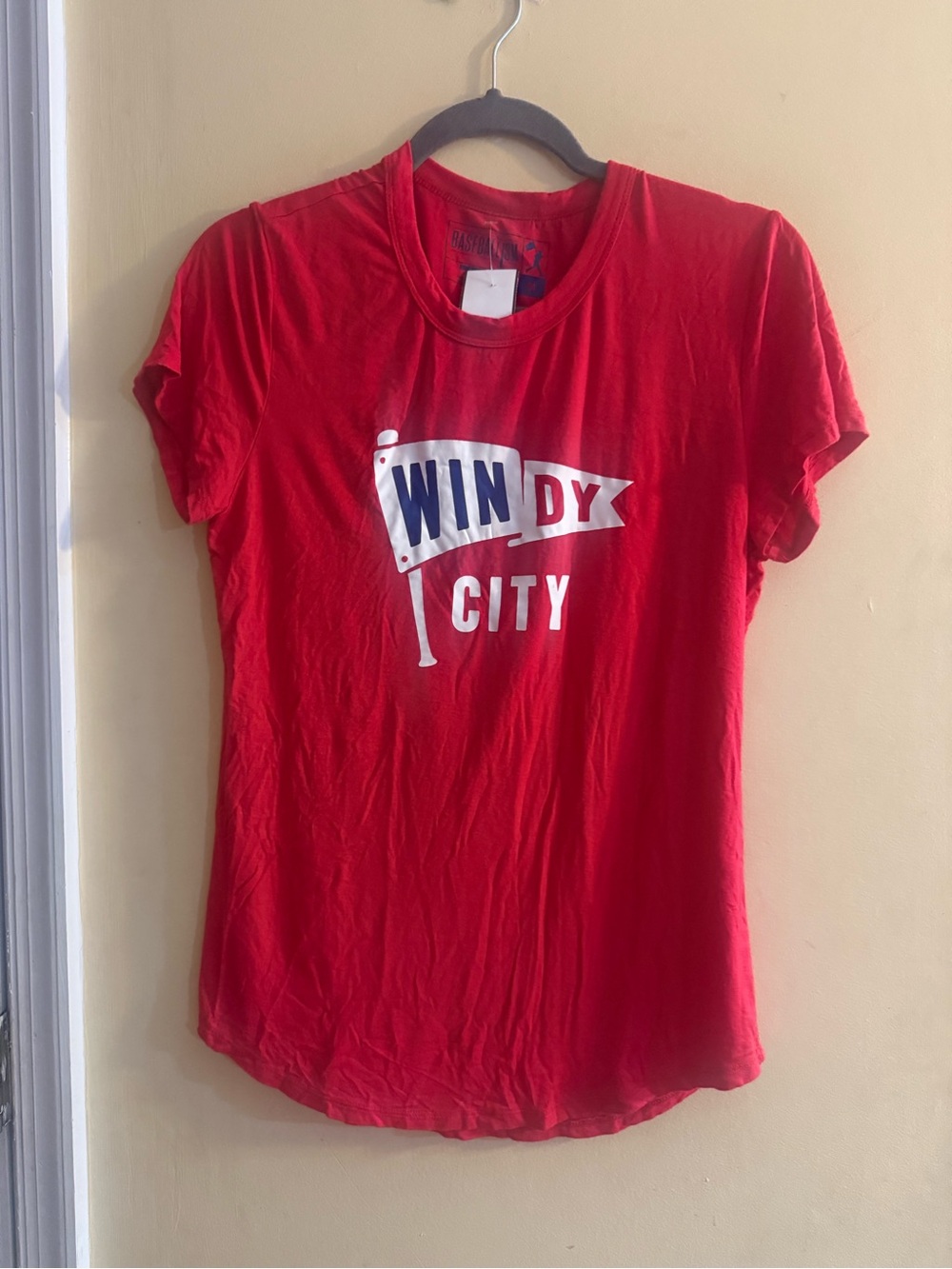 Baseballism Windy City Red Graphic Tee - Women's medium